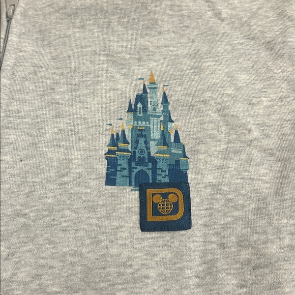 Disney Gray Zip-Up Hoodie jacket with Embroidered Castle
NWT - Picture 5 of 6